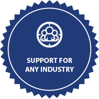 support for any industry