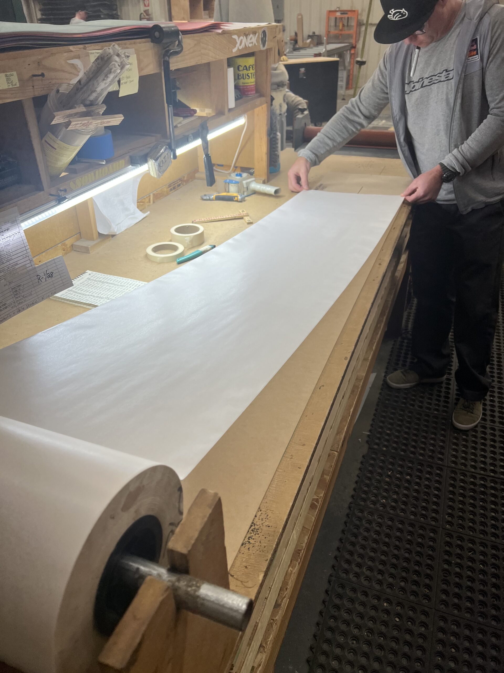 snowboard tape example